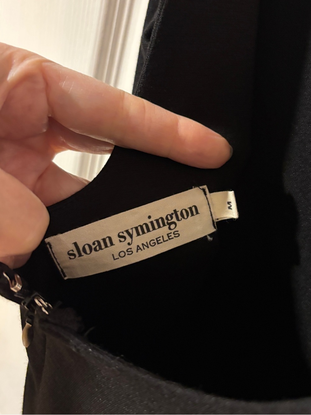 Sloan Symington Black Sleeveless Scoop Neck Fit-and-Flare Maxi Dress M (more S) - Picture 3 of 11